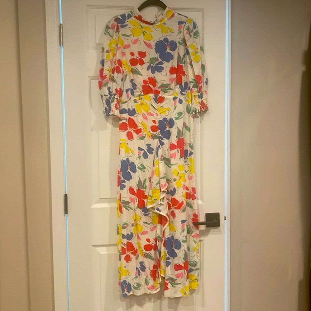 RIXO COLLAB 🎯 Floral Midi Dress